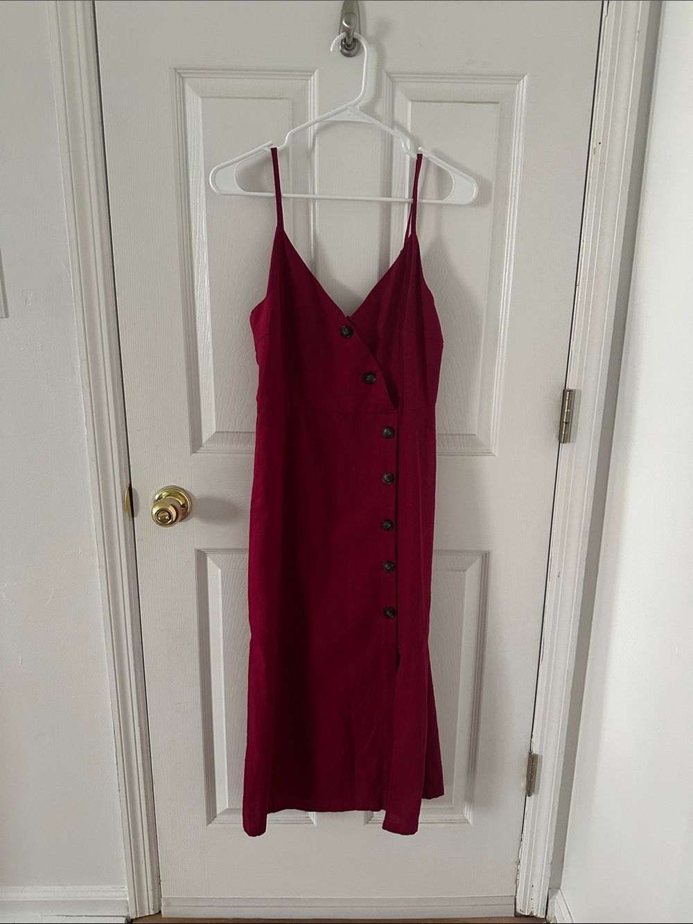 Lush Wine Red Casual Dress